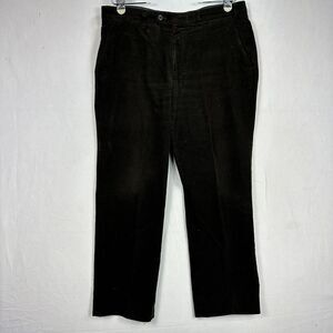 Hiltl ZE 200 Corduroy‎ Pants Men's 36 x 29 Black Straight Leg Ultimate Trouser